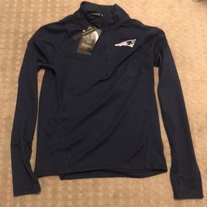 Brand New Nike Patriots Long Sleeve Half Zip